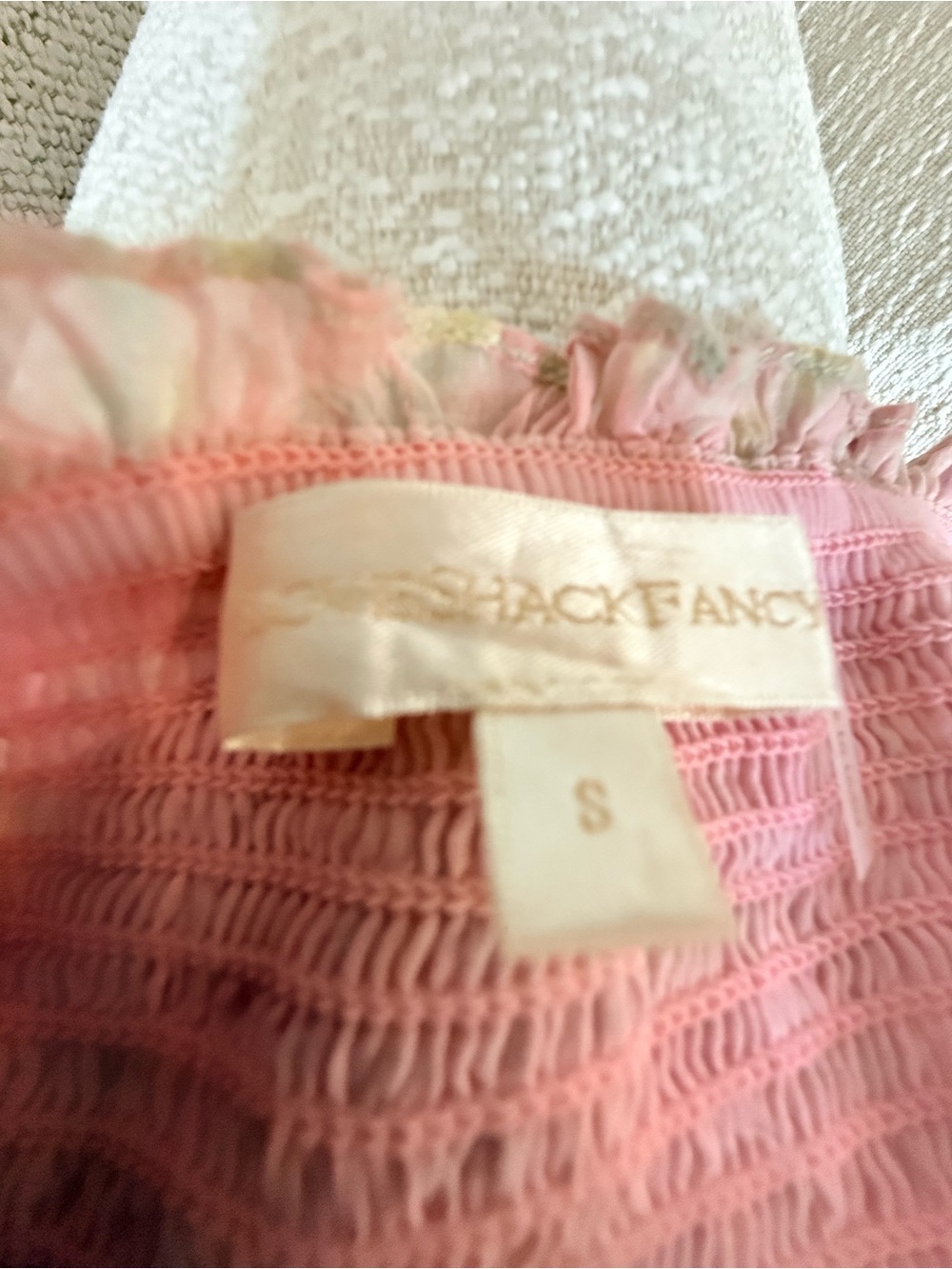 LoveShackFancy Pastel Pink Halter Ruffle Mini Dress - Picture 4 of 5